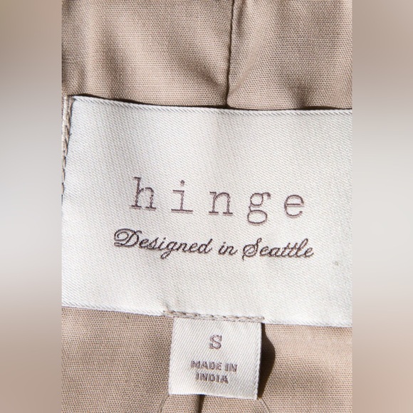 Hinge Cream Tan Leather Jacket - Picture 4 of 10